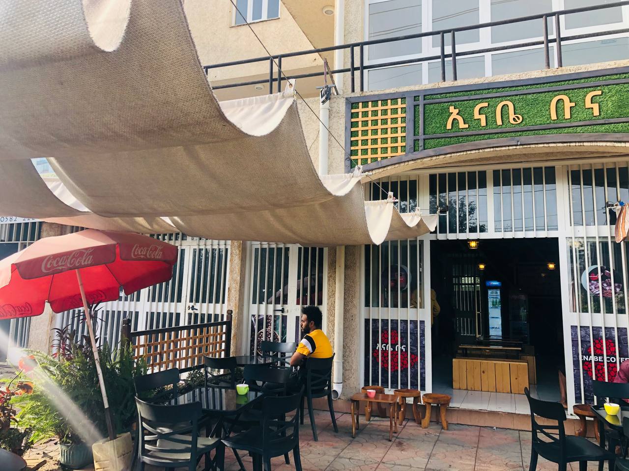 Detailed view of Enabe cafe interior